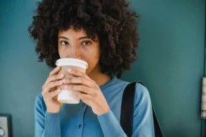 Scorched Mouth Burned Mouth Coffee Girl
