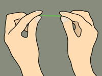 Flossing technique step 2 — dental hygiene animation